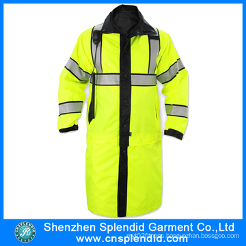 Wholesale Manufacture Hi Vis Safety Protection Yellow Poncho Raincoat